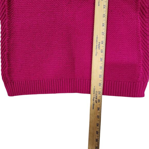 TALBOTS WOMENS SWEATER WOOL BLEND SZ M PINK LONG SLEEVE PULLOVER CASUAL COMFORT - Picture 4 of 5